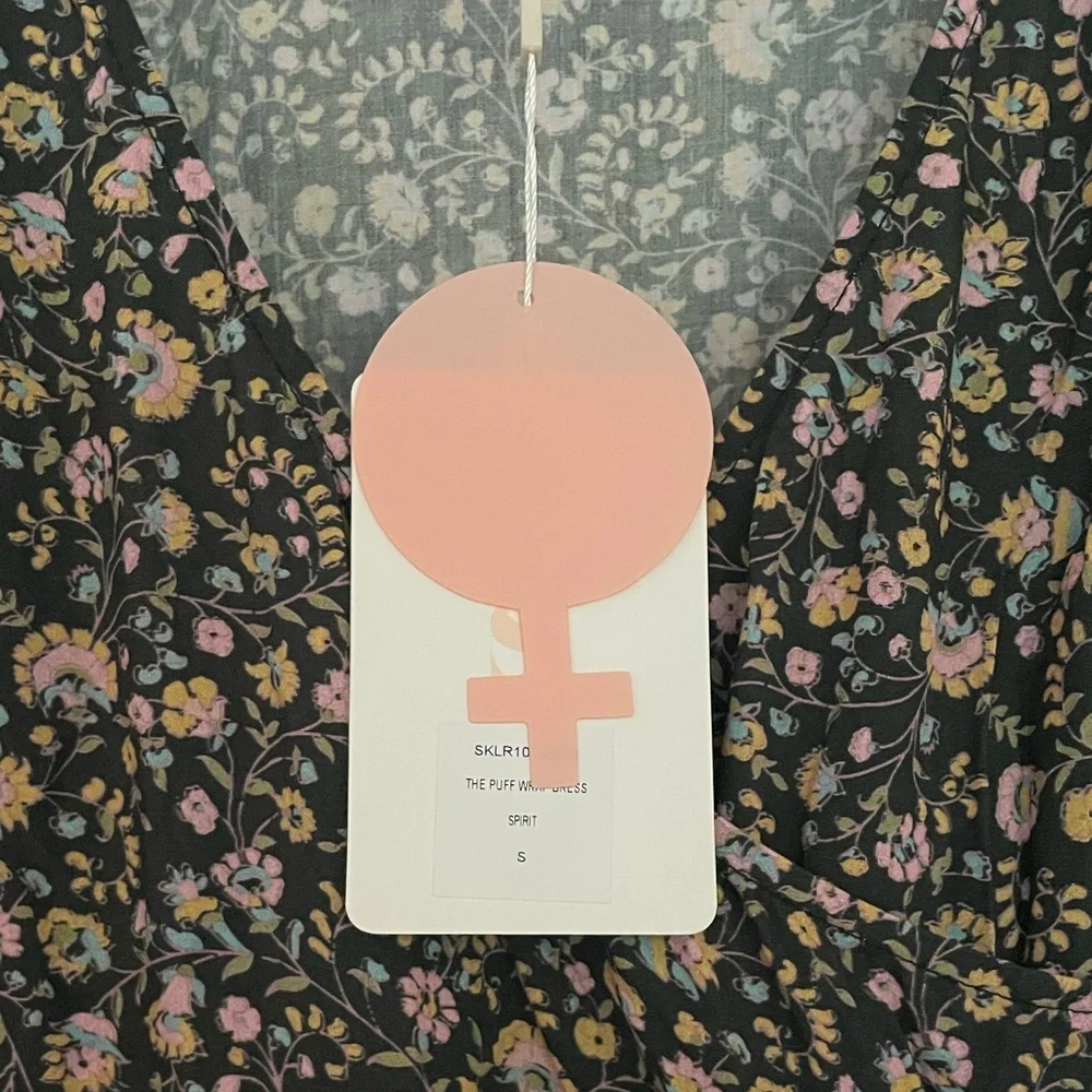 SELKIE NWT Puff Wrap Dress in “Spirit” - Picture 2 of 4